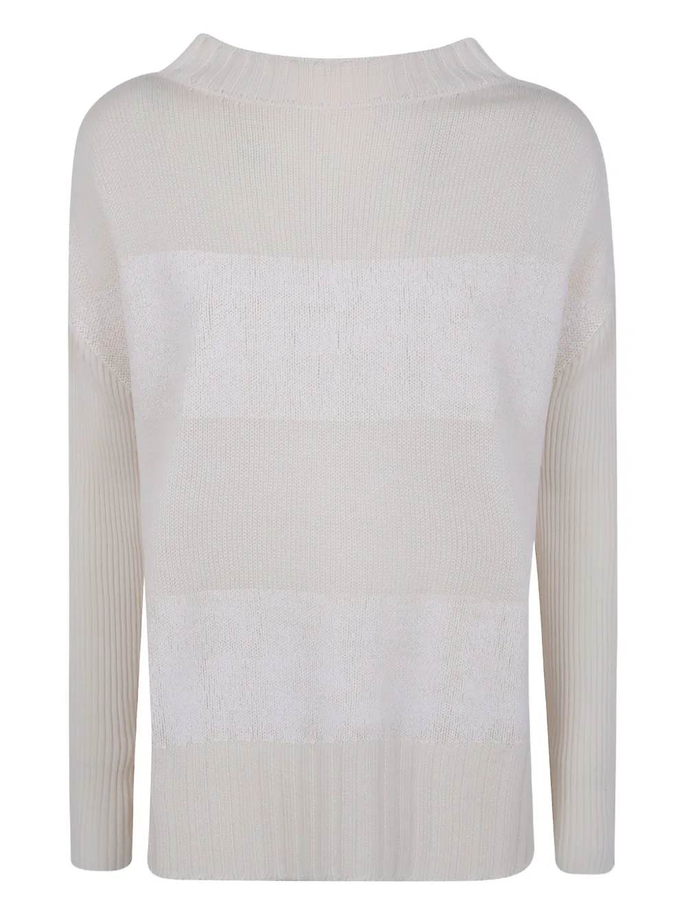 Шерстяной свитер в рубчик с горизонтальными полосками PierAntonioGaspari, белый
Шерстяной свитер в рубчик с горизонтальными полосками PierAntonioGaspari, белый