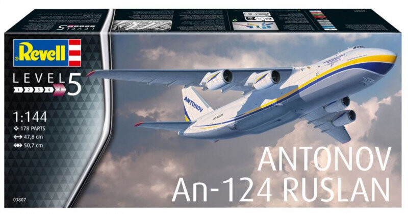 Пластиковая модель Антонов Ан-124 Руслан 1/144 Revell
Пластиковая модель Антонов Ан-124 Руслан 1/144 Revell