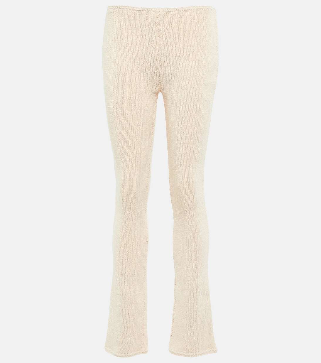 Узкие брюки с высокой талией, связанные крючком Magda Butrym, кремовый
Узкие брюки с высокой талией, связанные крючком Magda Butrym, кремовый