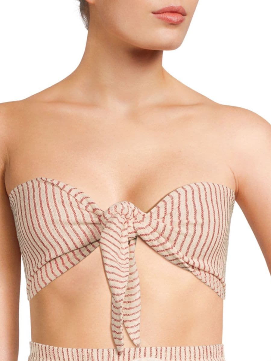 Полосатый бикини-топ-бандо Resort Beach Life by Gottex, цвет Multi Red
Полосатый бикини-топ-бандо Resort Beach Life by Gottex, цвет Multi Red