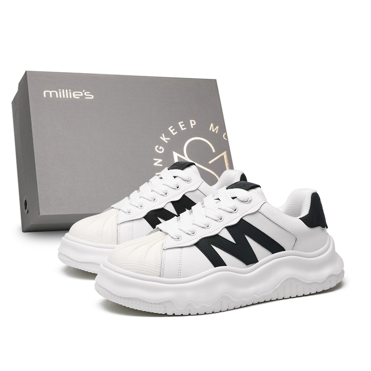 Кеды мужские, обувь для скейтбординга низкая белый/черный Millies
Кеды мужские, обувь для скейтбординга низкая белый/черный Millies