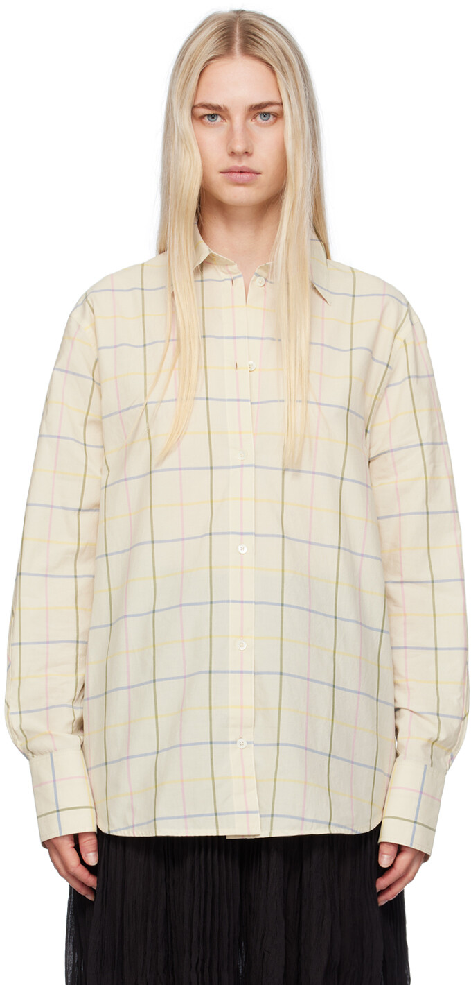 Бежевая рубашка с заниженной талией TOTEME
Бежевая рубашка с заниженной талией TOTEME