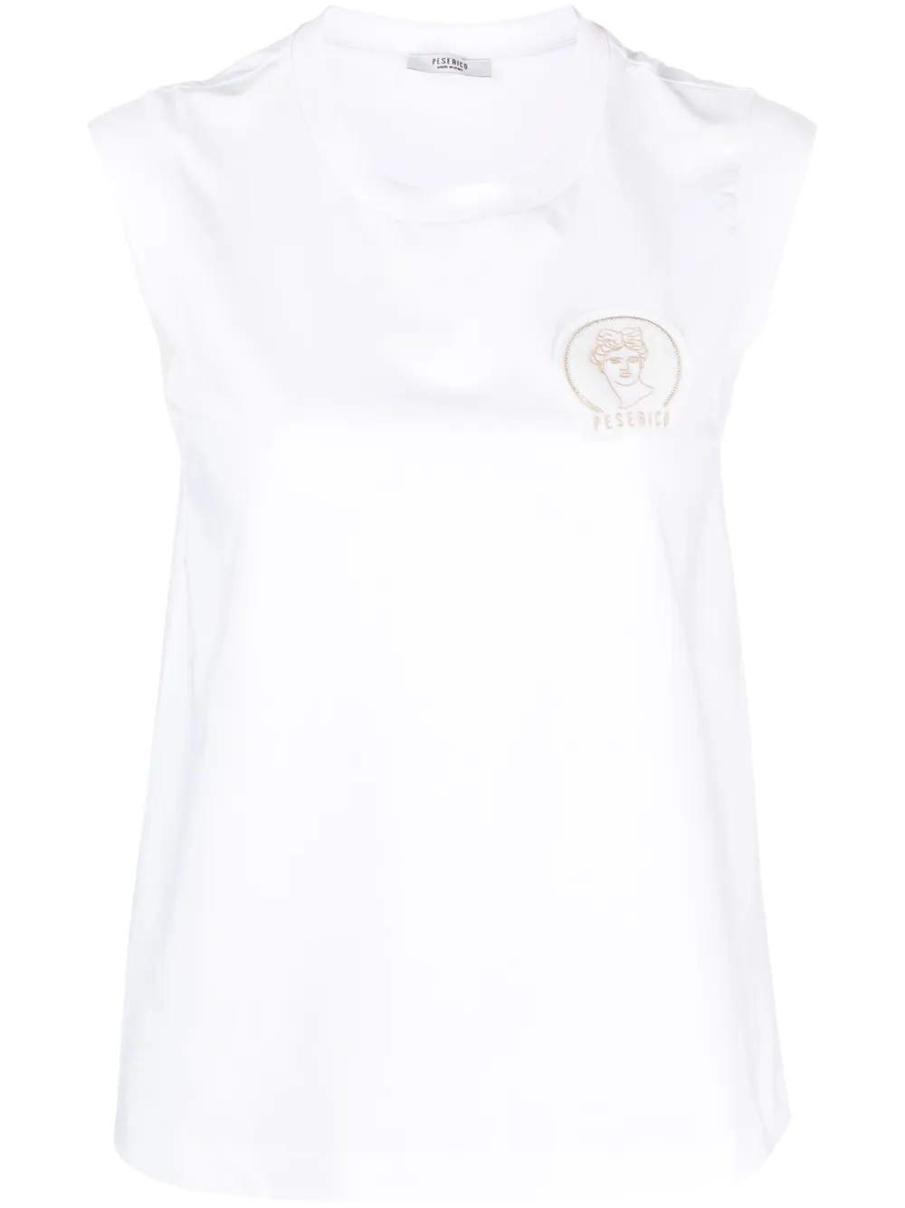 Топ с нашивкой-логотипом Peserico, белый
Топ с нашивкой-логотипом Peserico, белый