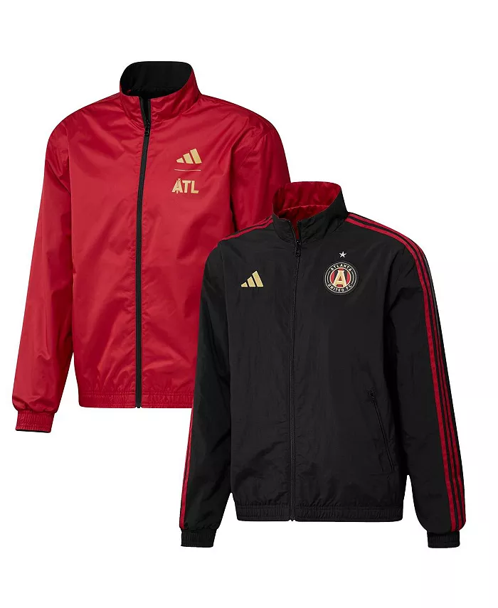 Мужская черно-красная реверсивная бомбер Atlanta United FC 2023 On-Field Anthem на молнии adidas
Мужская черно-красная реверсивная бомбер Atlanta United FC 2023 On-Field Anthem на молнии adidas