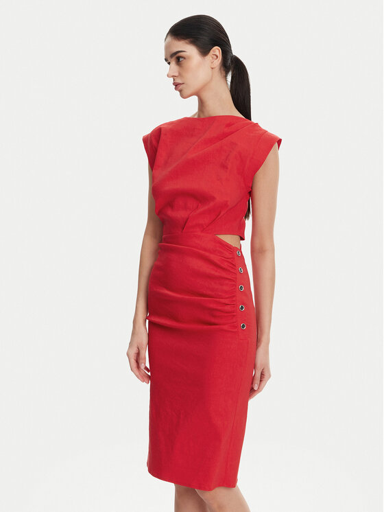 Коктейльное платье regular fit 104955 A0IM Pinko, красный
Коктейльное платье regular fit 104955 A0IM Pinko, красный