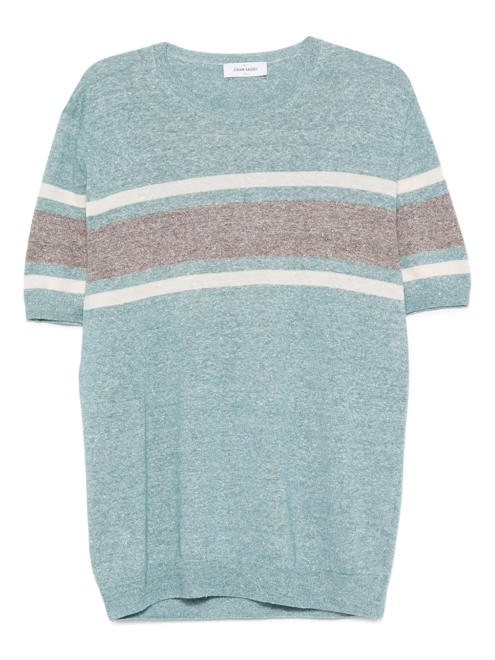 Топ в полоску с короткими рукавами Gran Sasso, синий
Топ в полоску с короткими рукавами Gran Sasso, синий