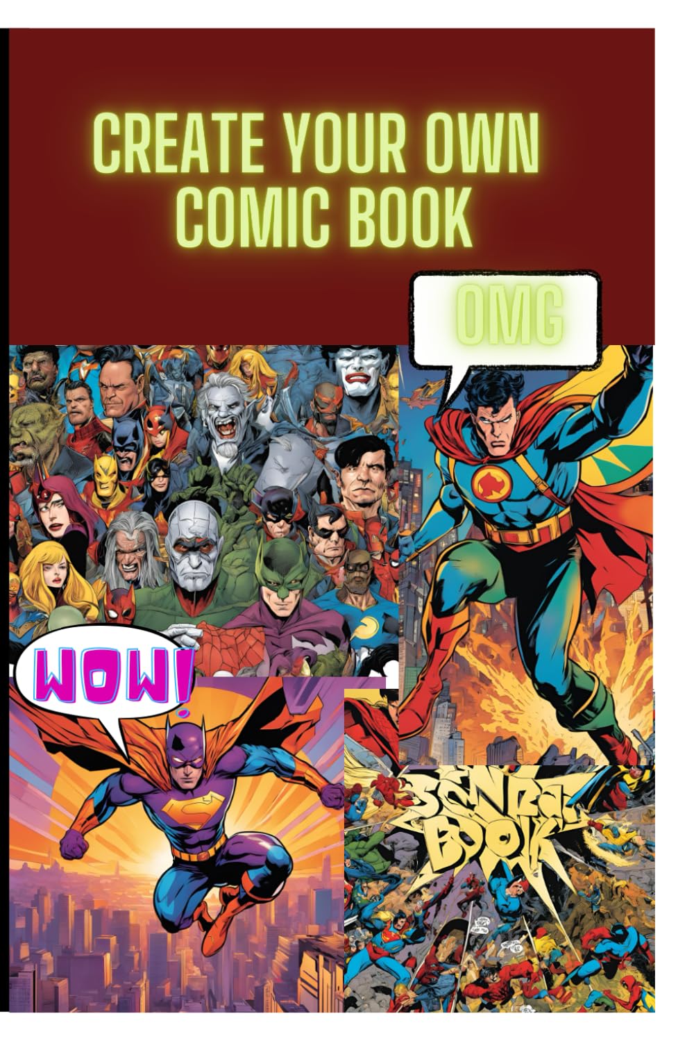 Comic Book, Create Your Own Comic Book With stickers! Hand Designed, Blank Comic Strip Templates, Over 100 Pages, 8.5*11 inches ((With stiker) (Independently published)
Comic Book, Create Your Own Comic Book With stickers! Hand Designed, Blank Comic Strip Templates, Over 100 Pages, 8.5*11 inches ((With stiker) (Independently published)