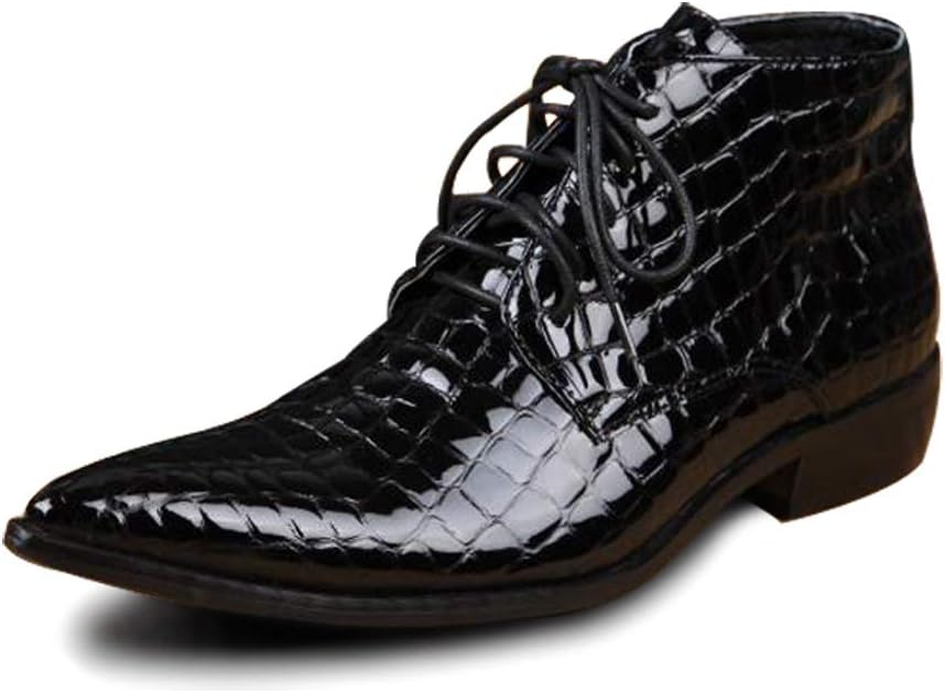 Мужские высокие ботинки Rui Landed на щиколотку с шнуровкой, из премиальной натуральной кожи с лаковой отделкой и текстурой под крокодила, средний каблук (опционально с металлическим мыском) (Цвет: металлический носок, Размер: 13 M US), черный
Мужские высокие ботинки Rui Landed на щиколотку с шнуровкой, из премиальной натуральной кожи с лаковой отделкой и текстурой под крокодила, средний каблук (опционально с металлическим мыском) (Цвет: металлический носок, Размер: 13 M US), черный