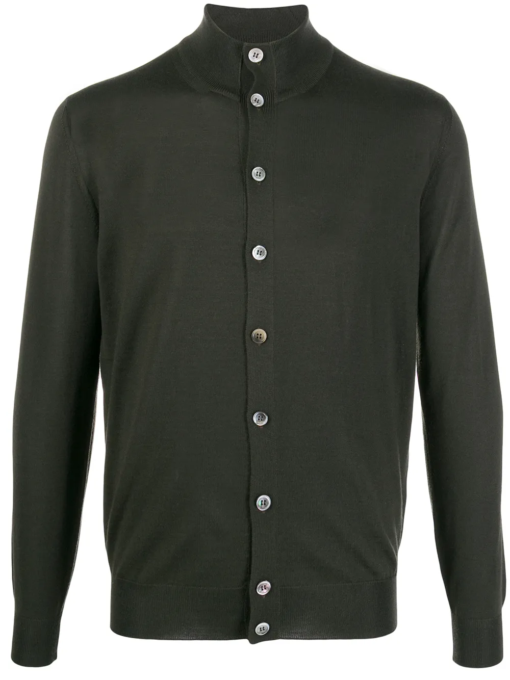 Кардиган с воротником-воронкой Dell'Oglio, зеленый
Кардиган с воротником-воронкой Dell'Oglio, зеленый