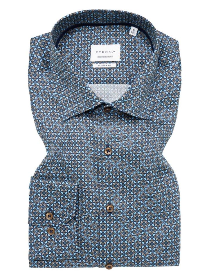 Рубашка с длинными рукавами коричневого цвета Eterna
Рубашка с длинными рукавами коричневого цвета Eterna