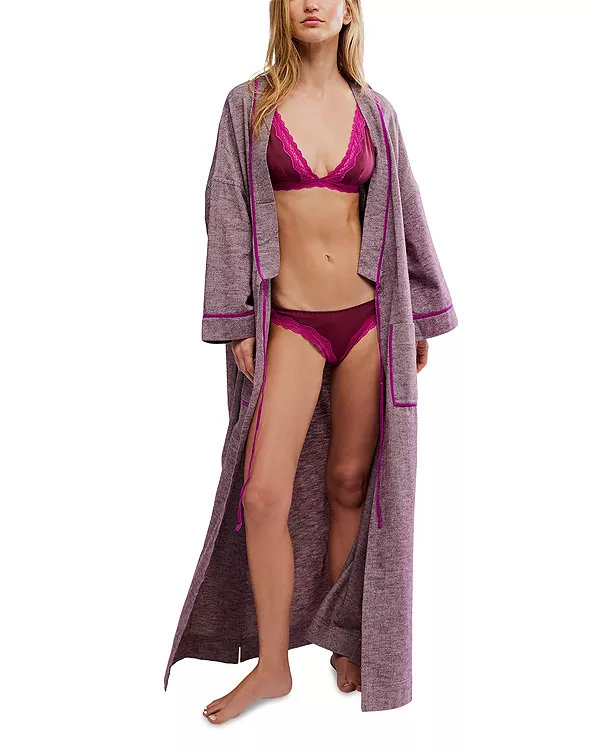 Близко к дому, фланелевый халат Free People, фиолетовый
Близко к дому, фланелевый халат Free People, фиолетовый