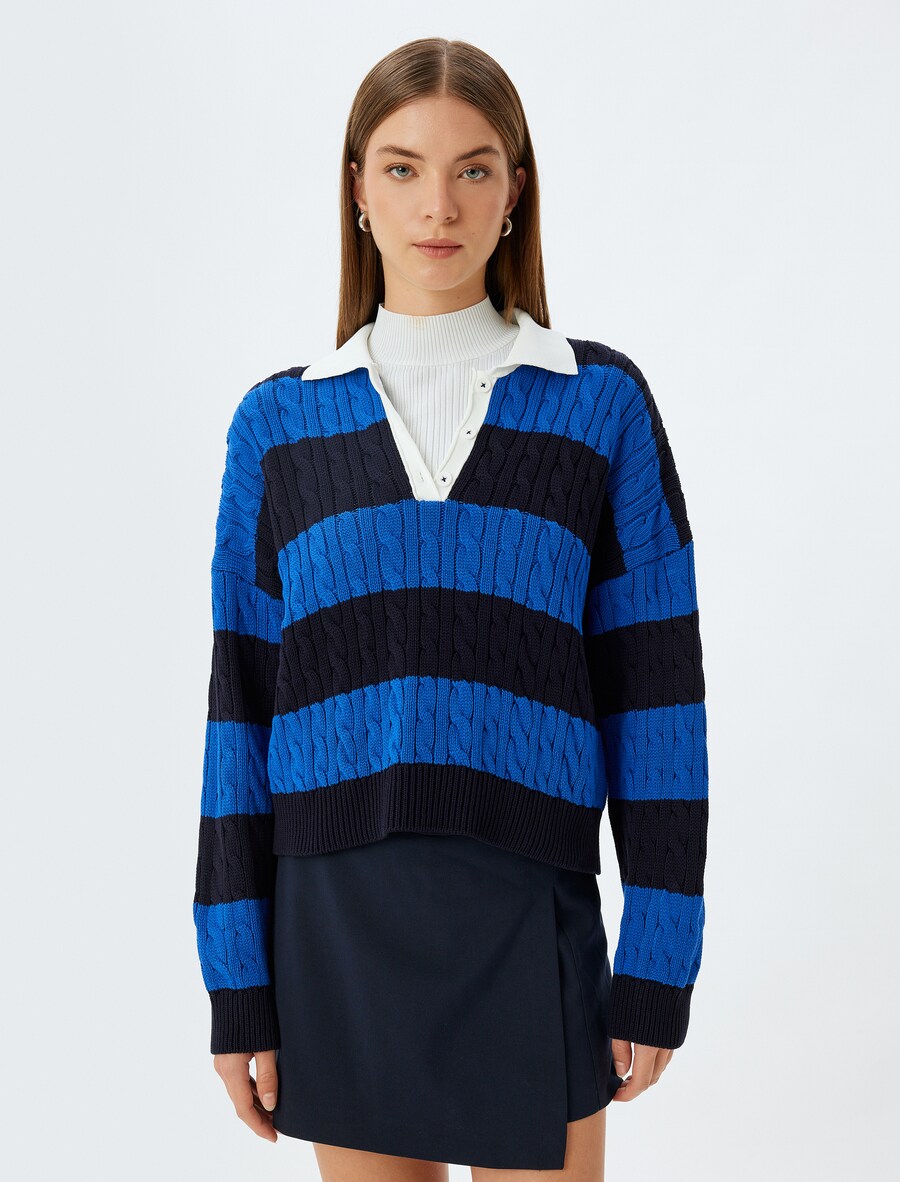 Свитер Koton, цвет Blue/marine blue
Свитер Koton, цвет Blue/marine blue