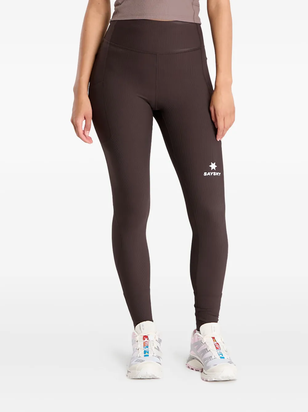 Леггинсы с ребристыми карманами SAYSKY, коричневый
Леггинсы с ребристыми карманами SAYSKY, коричневый