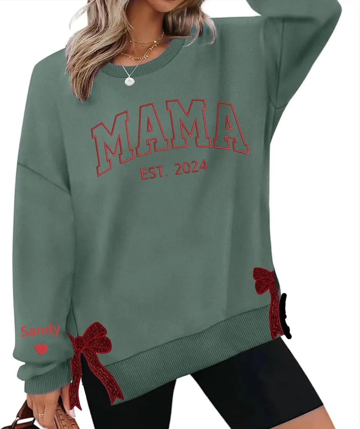 Персонализированный свитшот с вышивкой и блестками ROSLILY
Персонализированный свитшот с вышивкой и блестками ROSLILY