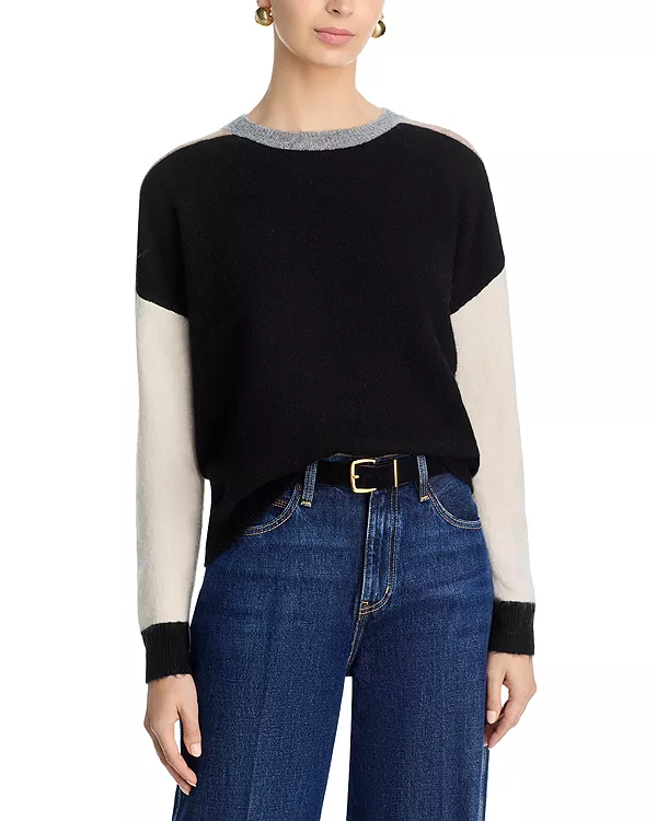 Эксклюзивный свитер с круглым вырезом в стиле колорблок Aqua, мультиколор
Эксклюзивный свитер с круглым вырезом в стиле колорблок Aqua, мультиколор