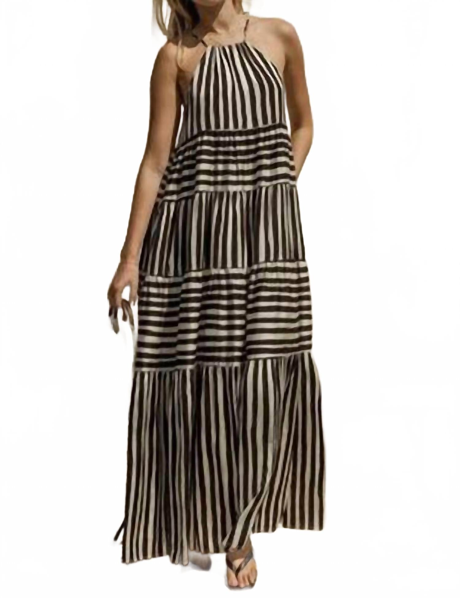 Платье макси Cruella в черно-белую полоску GILLI
Платье макси Cruella в черно-белую полоску GILLI