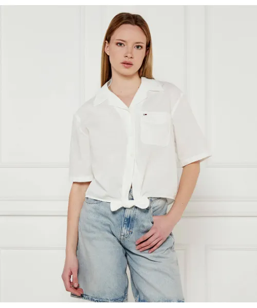 Рубашка Loose fit Tommy Jeans, бежевый 
Рубашка Loose fit Tommy Jeans, бежевый