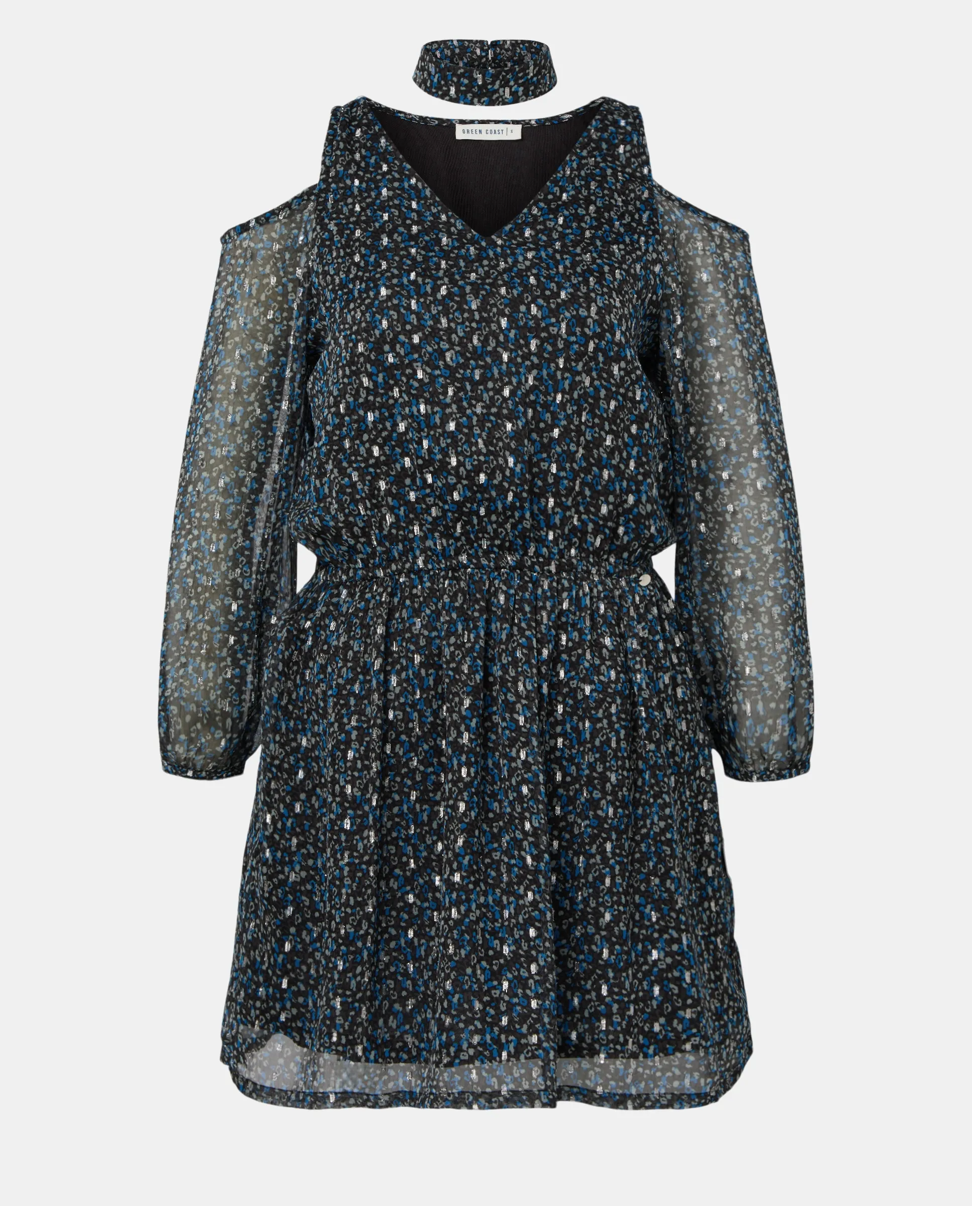 Вырезное платье с чокером Green Coast, антрацитовый
Вырезное платье с чокером Green Coast, антрацитовый