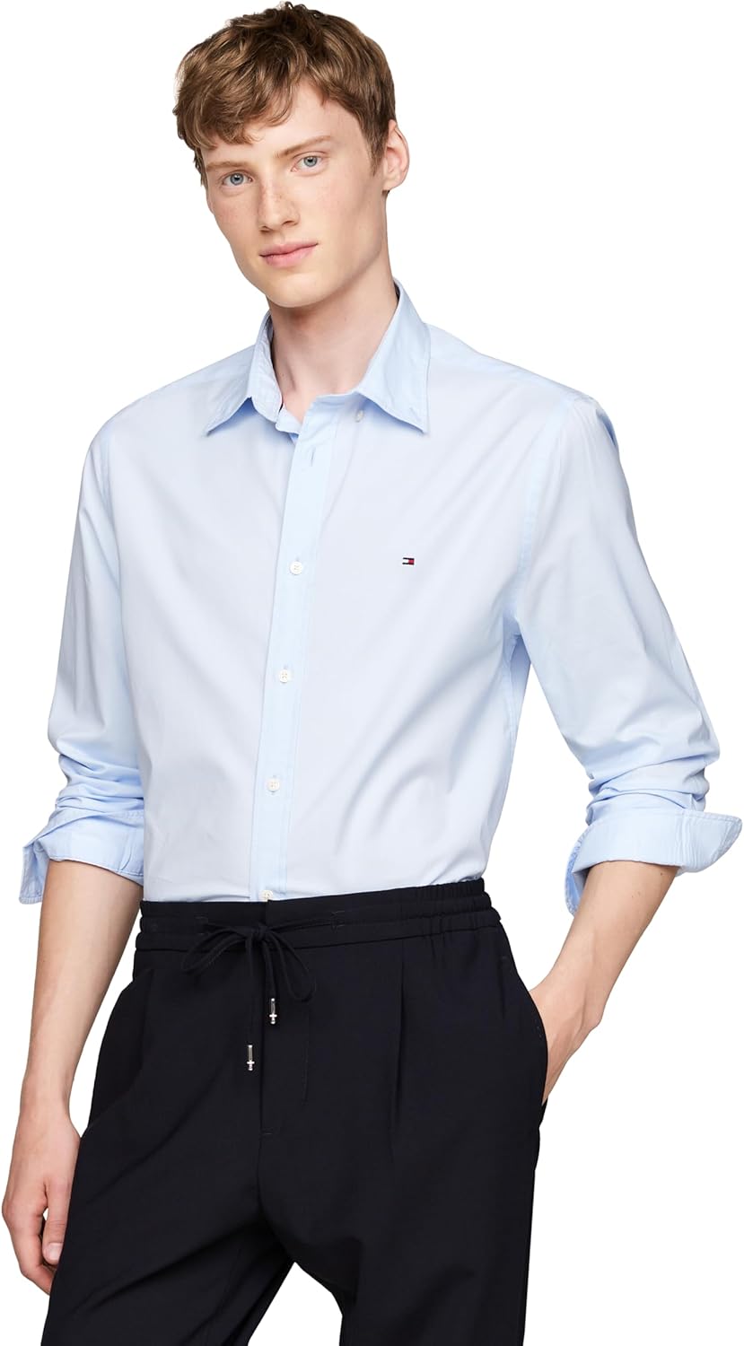 Мужские рубашки Tommy Hilfiger Poplin с длинным рукавом, классического кроя, застегивающиеся на пуговицы, также доступны в размерах для больших и высоких размеров., Sweet Blue
Мужские рубашки Tommy Hilfiger Poplin с длинным рукавом, классического кроя, застегивающиеся на пуговицы, также доступны в размерах для больших и высоких размеров., Sweet Blue