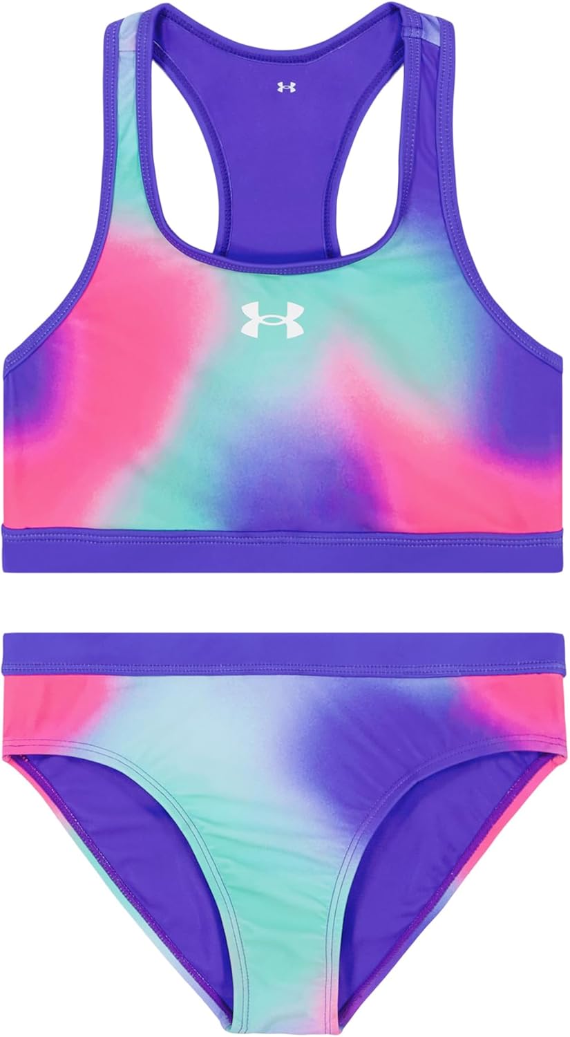 Комплект бикини для девочек Under Armour Girls из двух частей, Prism Green
Комплект бикини для девочек Under Armour Girls из двух частей, Prism Green