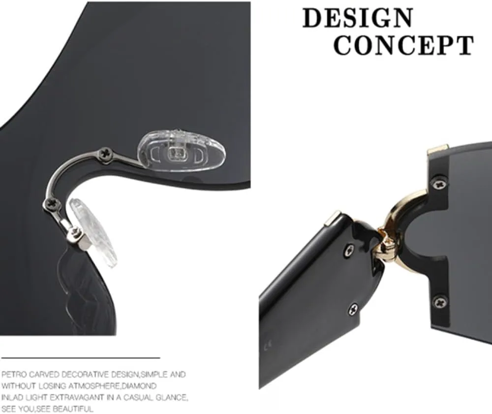 Панк-солнцезащитные очки-маска для женщин, большие солнцезащитные очки без оправы для мужчин, солнцезащитные очки обтекаемой формы с кристаллами MTZJH, Pink
Панк-солнцезащитные очки-маска для женщин, большие солнцезащитные очки без оправы для мужчин, солнцезащитные очки обтекаемой формы с кристаллами MTZJH, Pink