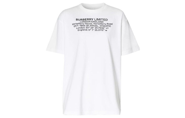 Футболка Burberry с текстовым принтом, белый
Футболка Burberry с текстовым принтом, белый