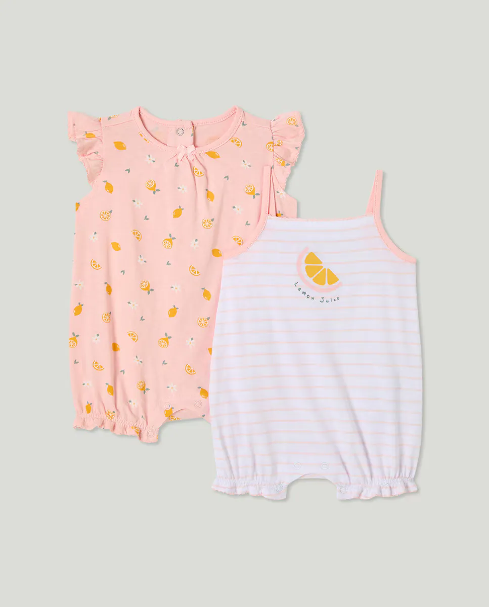 Упаковка 2 пижамы с принтом для малышей Cotton Juice, жёлтый
Упаковка 2 пижамы с принтом для малышей Cotton Juice, жёлтый