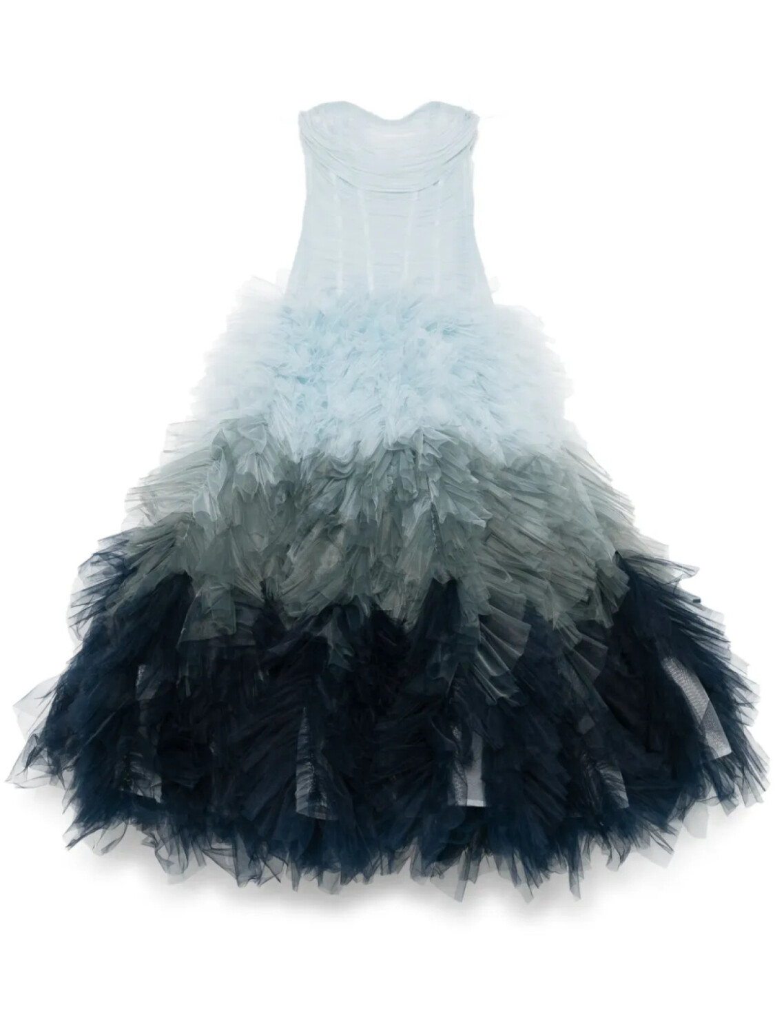 Ana Radu платье из тюля с эффектом градиента, синий
Ana Radu платье из тюля с эффектом градиента, синий