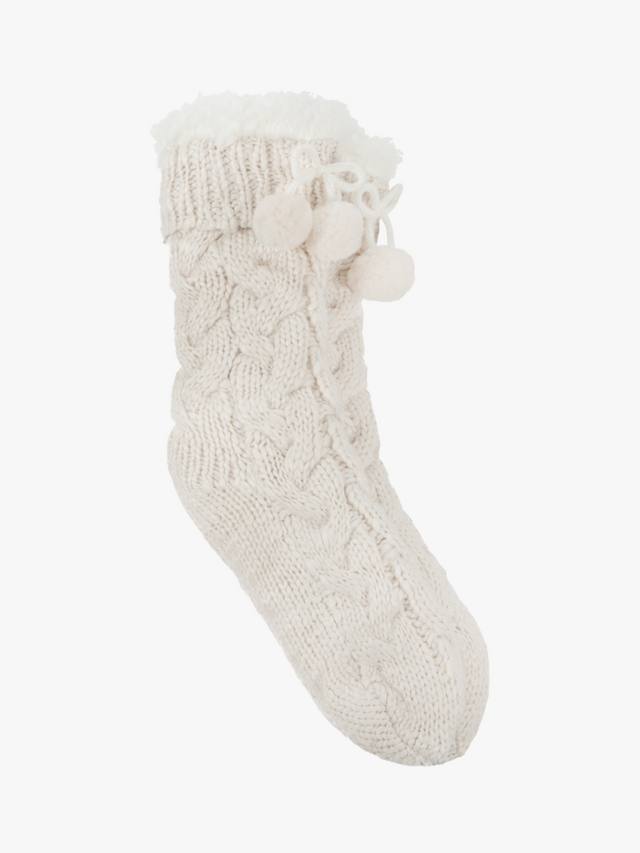 Женские массивные вязаные носки-тапочки Toasties totes, Cream
Женские массивные вязаные носки-тапочки Toasties totes, Cream