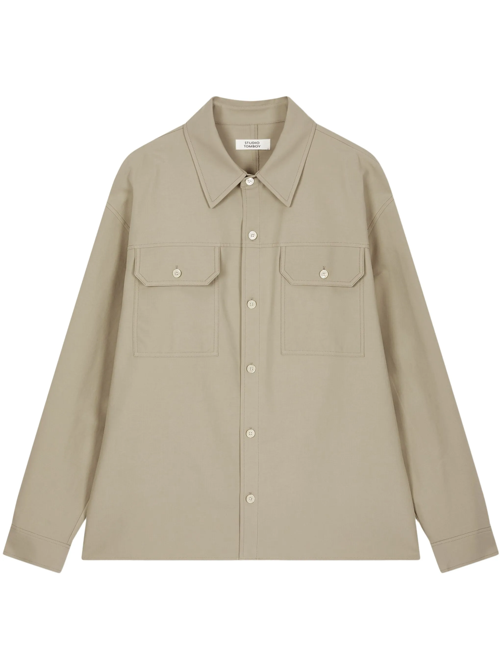 Рубашка с карманами Studio Tomboy, коричневый
Рубашка с карманами Studio Tomboy, коричневый