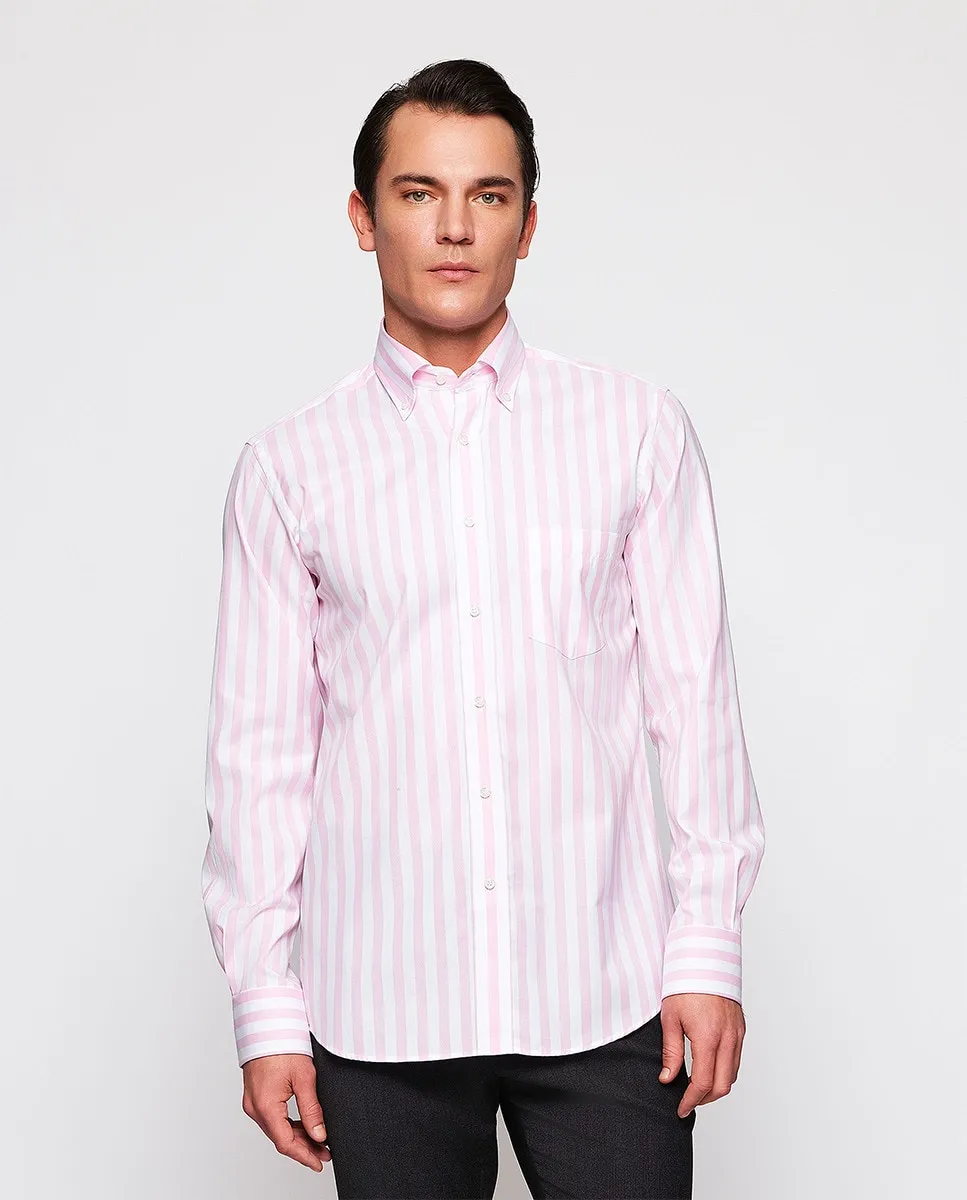 Мужская повседневная рубашка в полоску с длинными рукавами Mirto, розовый
Мужская повседневная рубашка в полоску с длинными рукавами Mirto, розовый