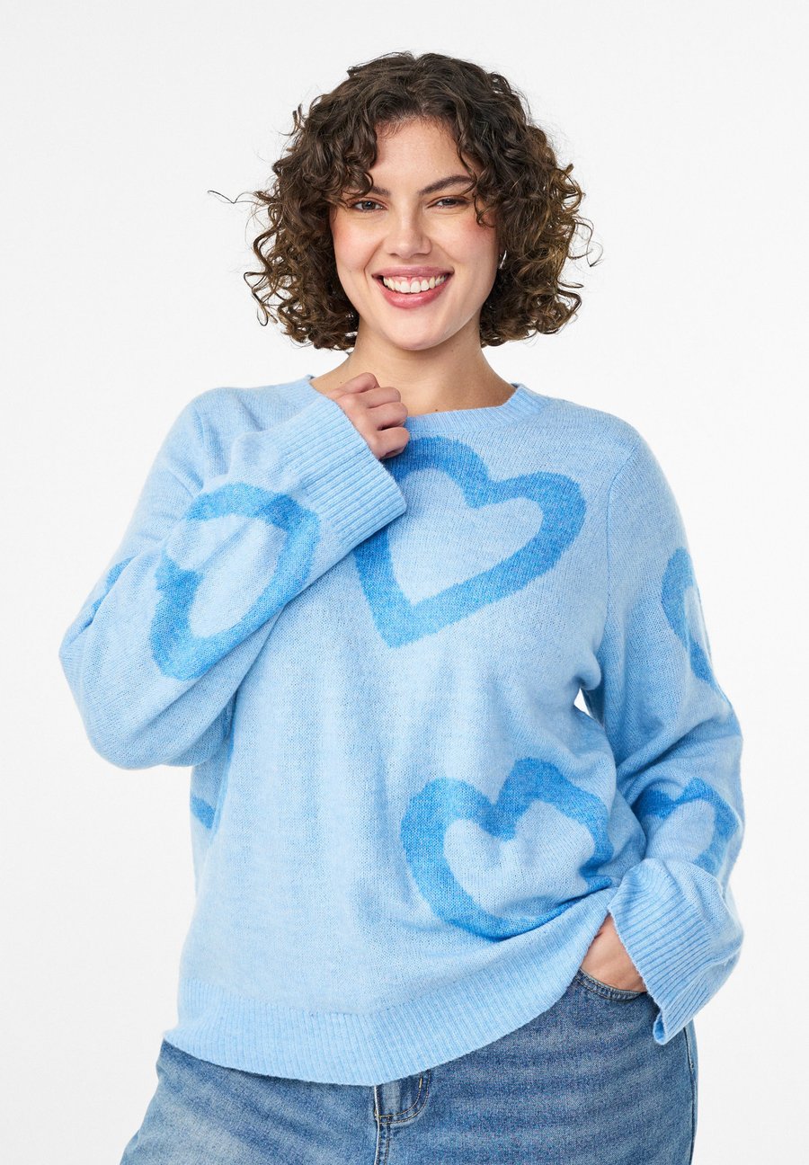 Джемпер Zizzi Jumper, Placid Blue/Light Blue
Джемпер Zizzi Jumper, Placid Blue/Light Blue