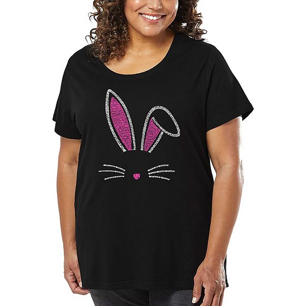 Футболка с принтом для женщин plus size - bunny ears La Pop Art, Black
Футболка с принтом для женщин plus size - bunny ears La Pop Art, Black