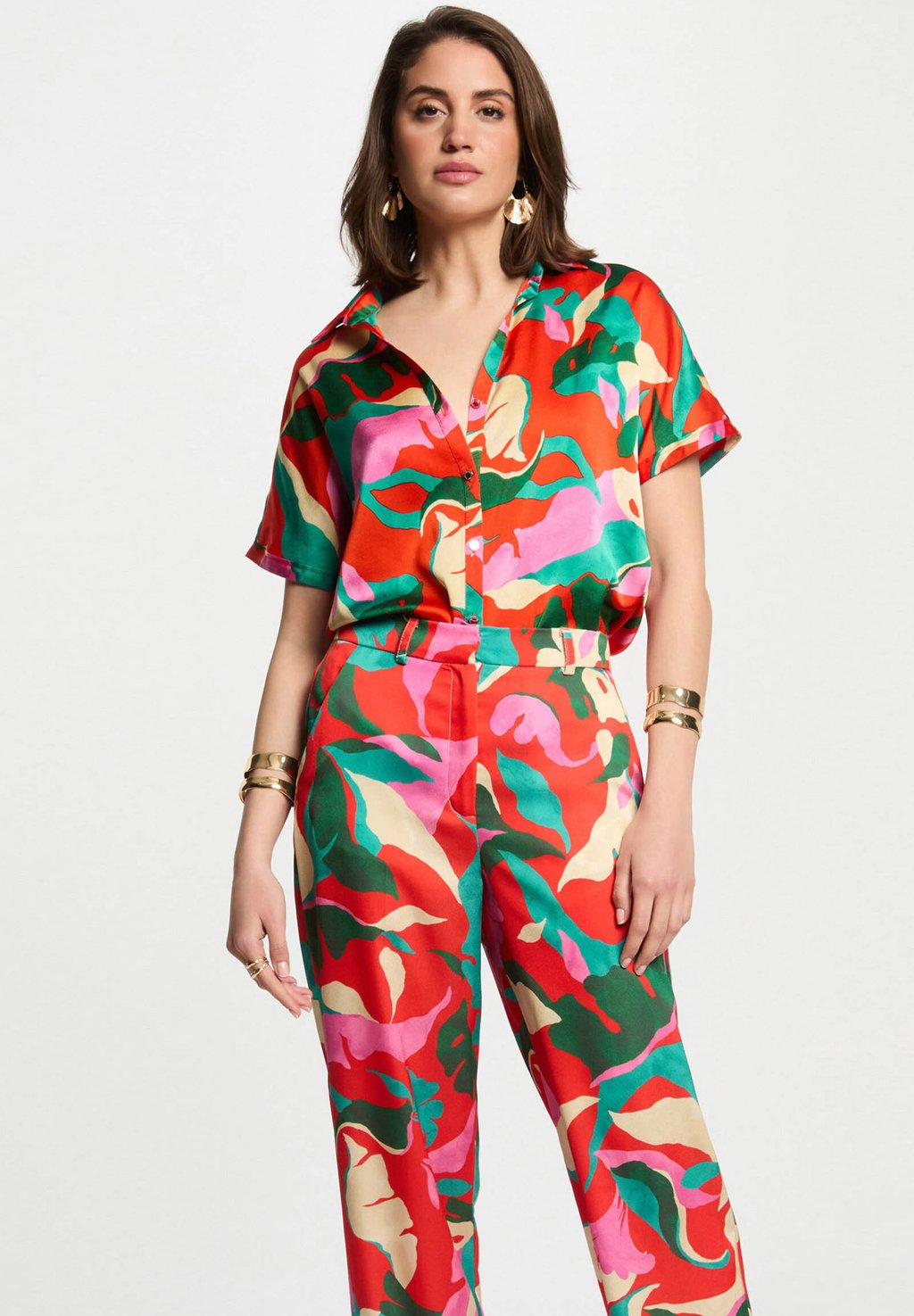 Блузка на пуговицах SHORT-SLEEVED Morgan, мультиколор
Блузка на пуговицах SHORT-SLEEVED Morgan, мультиколор