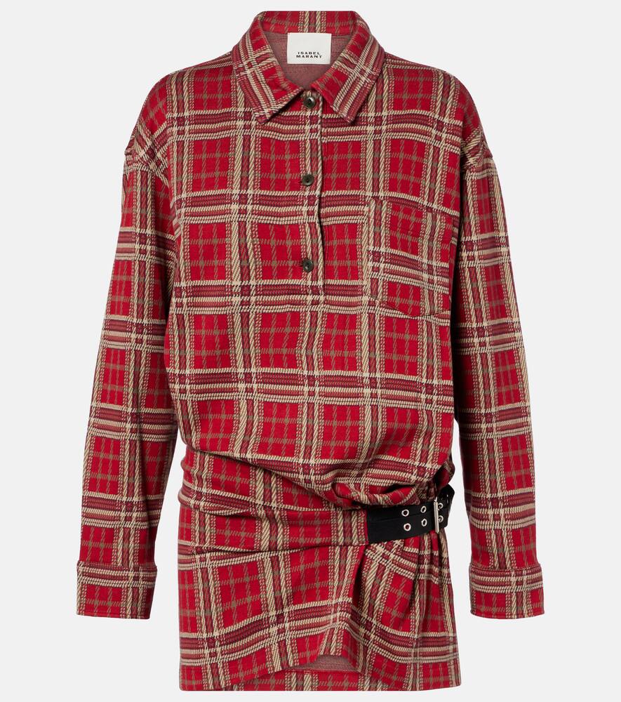 Belted plaid cotton shirt dress Blandia Isabel Marant
Belted plaid cotton shirt dress Blandia Isabel Marant