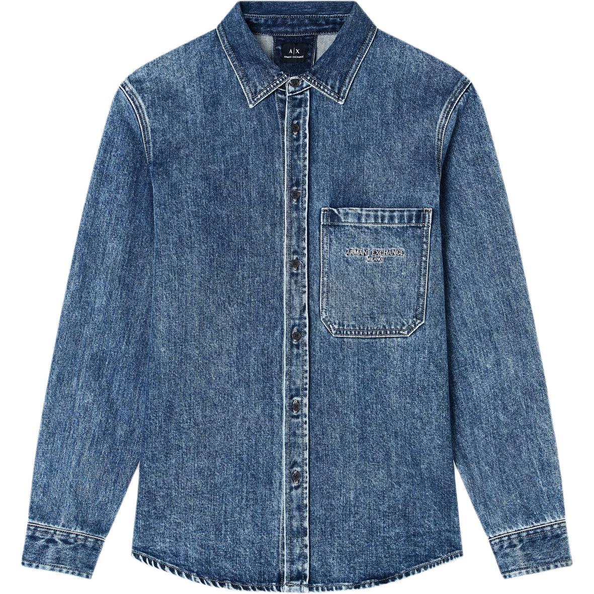 ARMANI EXCHANGE Мужская синяя рубашка
ARMANI EXCHANGE Мужская синяя рубашка