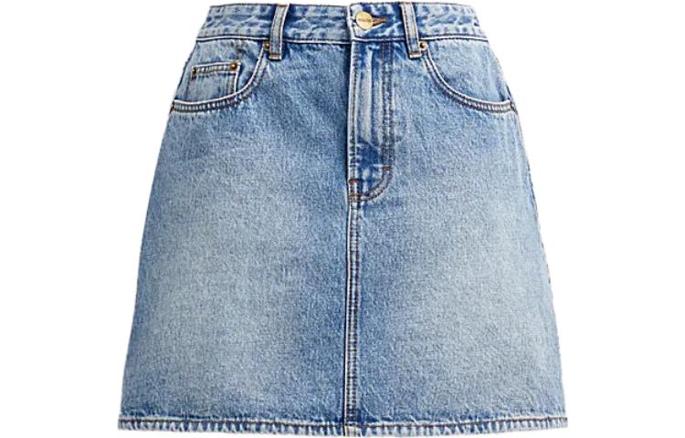 COACH Джинсовая короткая юбка женская light blue
COACH Джинсовая короткая юбка женская light blue