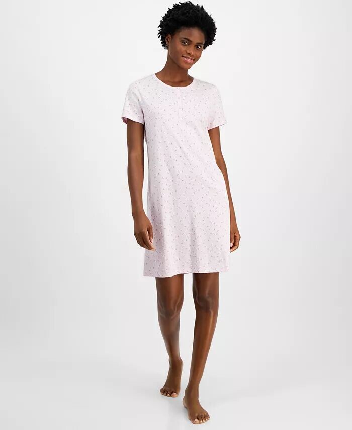 Женская хлопковая ночная рубашка Henley с принтом Charter Club, розовый
Женская хлопковая ночная рубашка Henley с принтом Charter Club, розовый