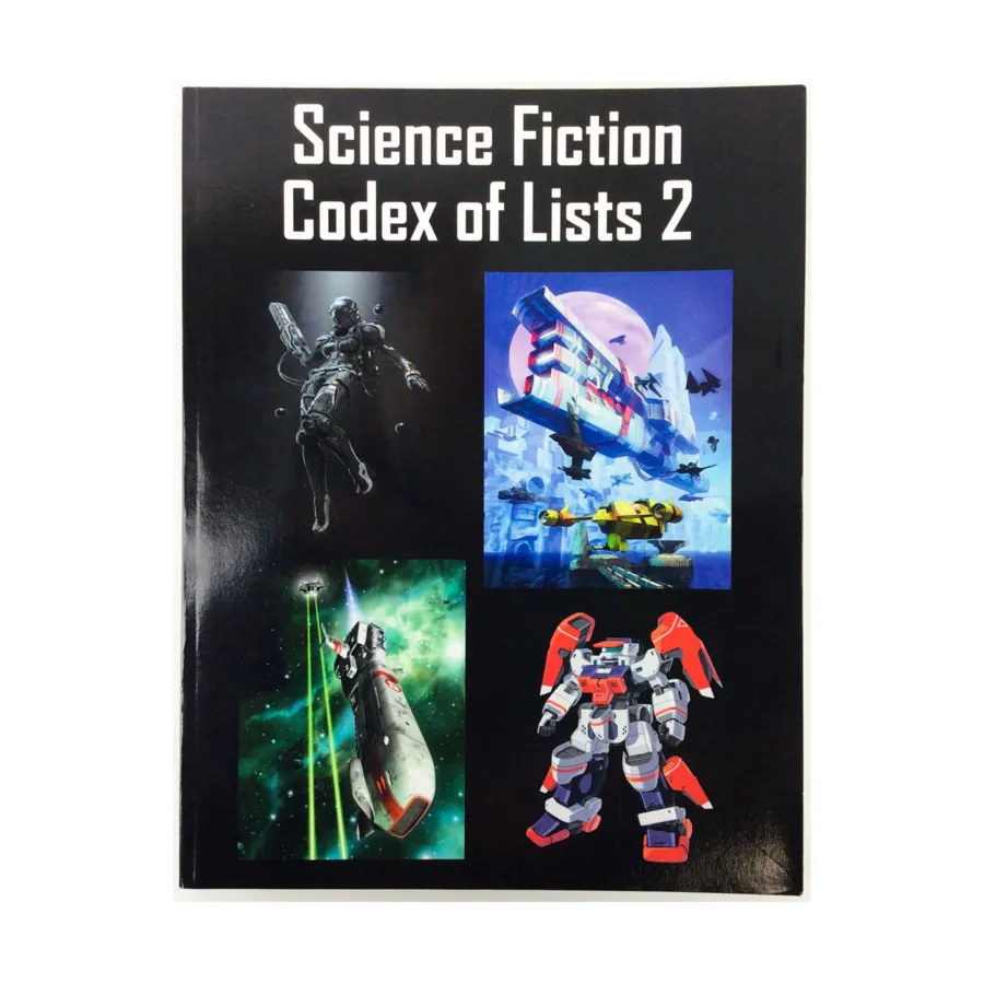 Science Fiction Codex of Lists 2, Role Playing Games (Jen Games), мягкая обложка 
Science Fiction Codex of Lists 2, Role Playing Games (Jen Games), мягкая обложка