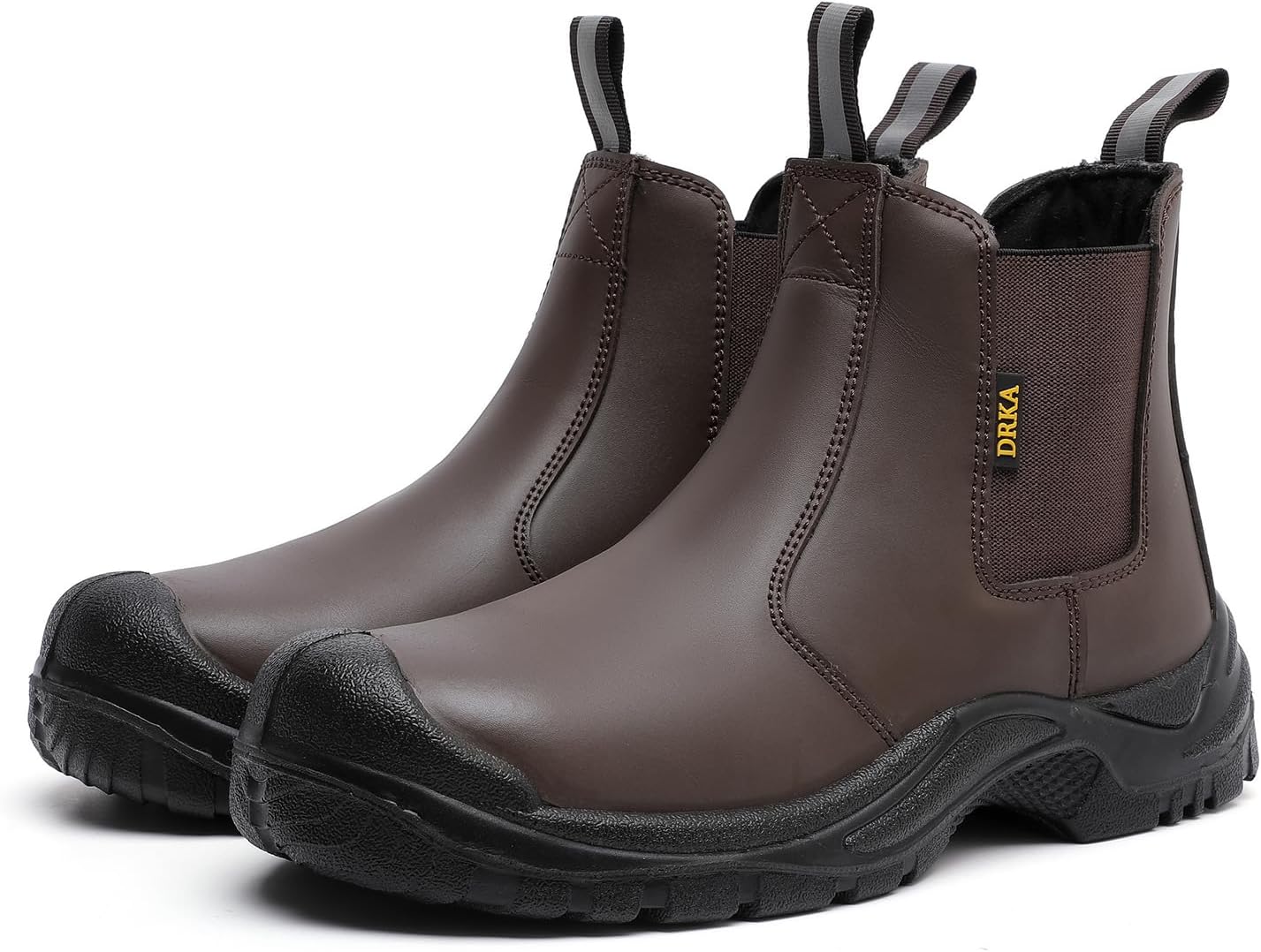 Мужские ботинки DRKA Chelsea с стальным носком - водонепроницаемые, противоскользящие, стойкие к проколам, защитная обувь для строительства и работы на открытом воздухе, коричневый
Мужские ботинки DRKA Chelsea с стальным носком - водонепроницаемые, противоскользящие, стойкие к проколам, защитная обувь для строительства и работы на открытом воздухе, коричневый