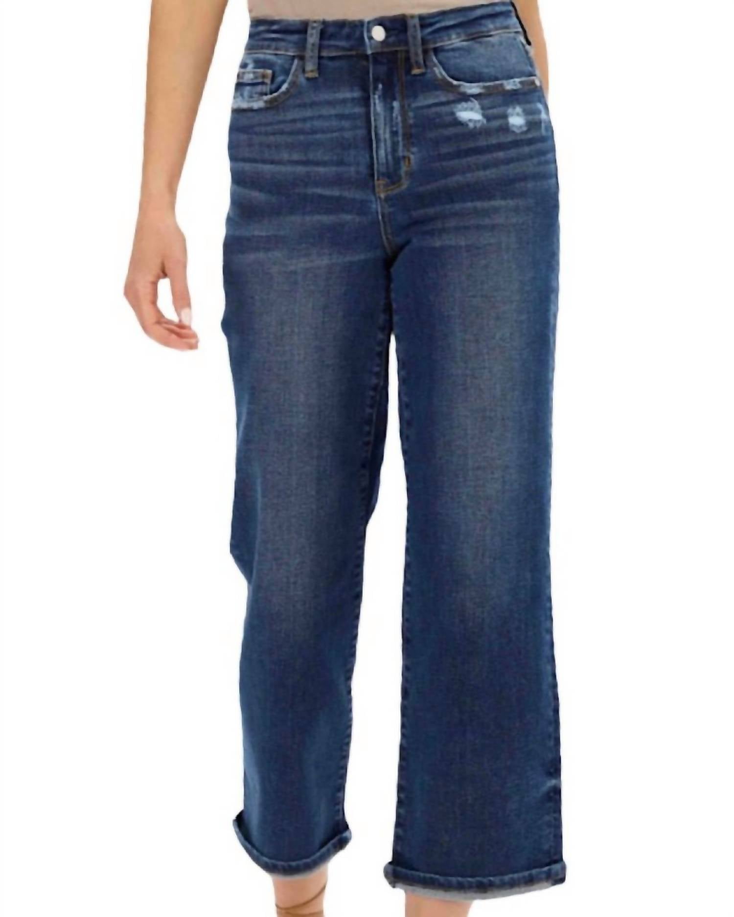 Джинсы с высокой талией и рваными карманами, широкие, из денима Judy Blue, цвет denim
Джинсы с высокой талией и рваными карманами, широкие, из денима Judy Blue, цвет denim