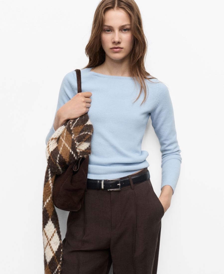 Женский свитер с вырезом-лодочкой MANGO, Sky Blue
Женский свитер с вырезом-лодочкой MANGO, Sky Blue