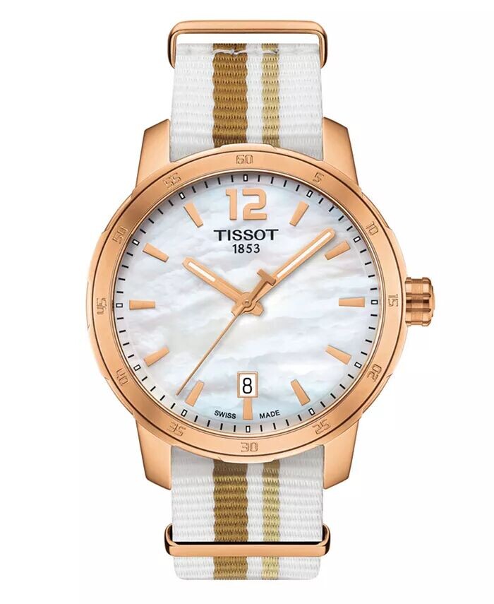 Часы унисекс Swiss Quickster с текстильным ремешком в белую полоску, 40 мм Tissot
Часы унисекс Swiss Quickster с текстильным ремешком в белую полоску, 40 мм Tissot
