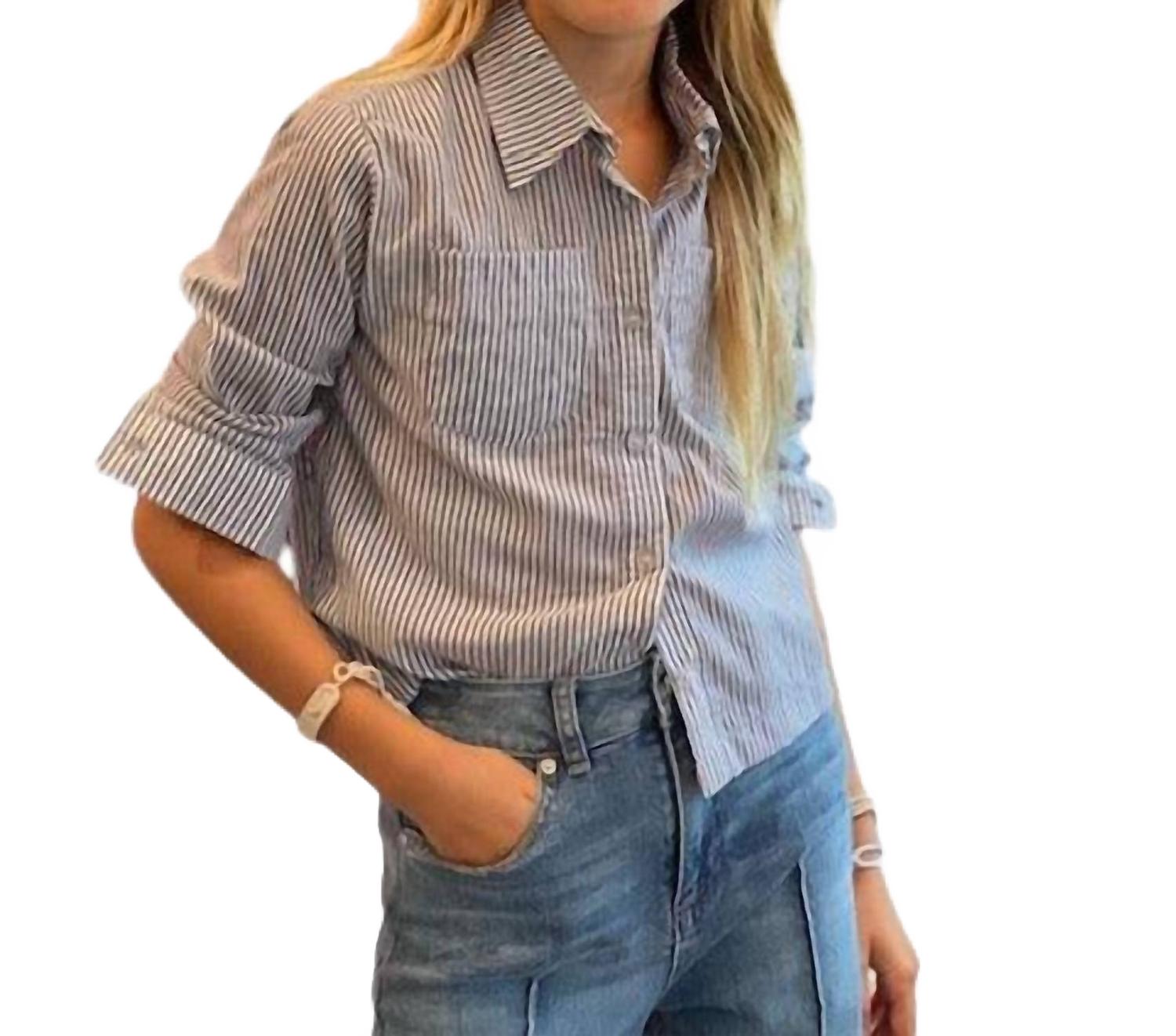 Полосатый топ с длинными рукавами в сине-белую полоску Flowers by zoe
Полосатый топ с длинными рукавами в сине-белую полоску Flowers by zoe