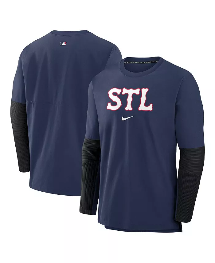 Мужская трикотажная толстовка с капюшоном St. Louis Cardinals 2024 City Connect Authentic Collection Player, цвет: темно-синий Nike
Мужская трикотажная толстовка с капюшоном St. Louis Cardinals 2024 City Connect Authentic Collection Player, цвет: темно-синий Nike