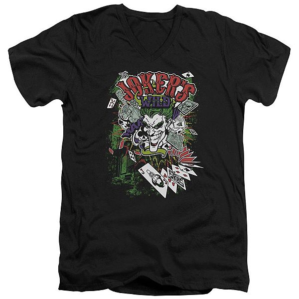 Футболка с V-образным вырезом Batman Jokers Wild Licensed Character
Футболка с V-образным вырезом Batman Jokers Wild Licensed Character