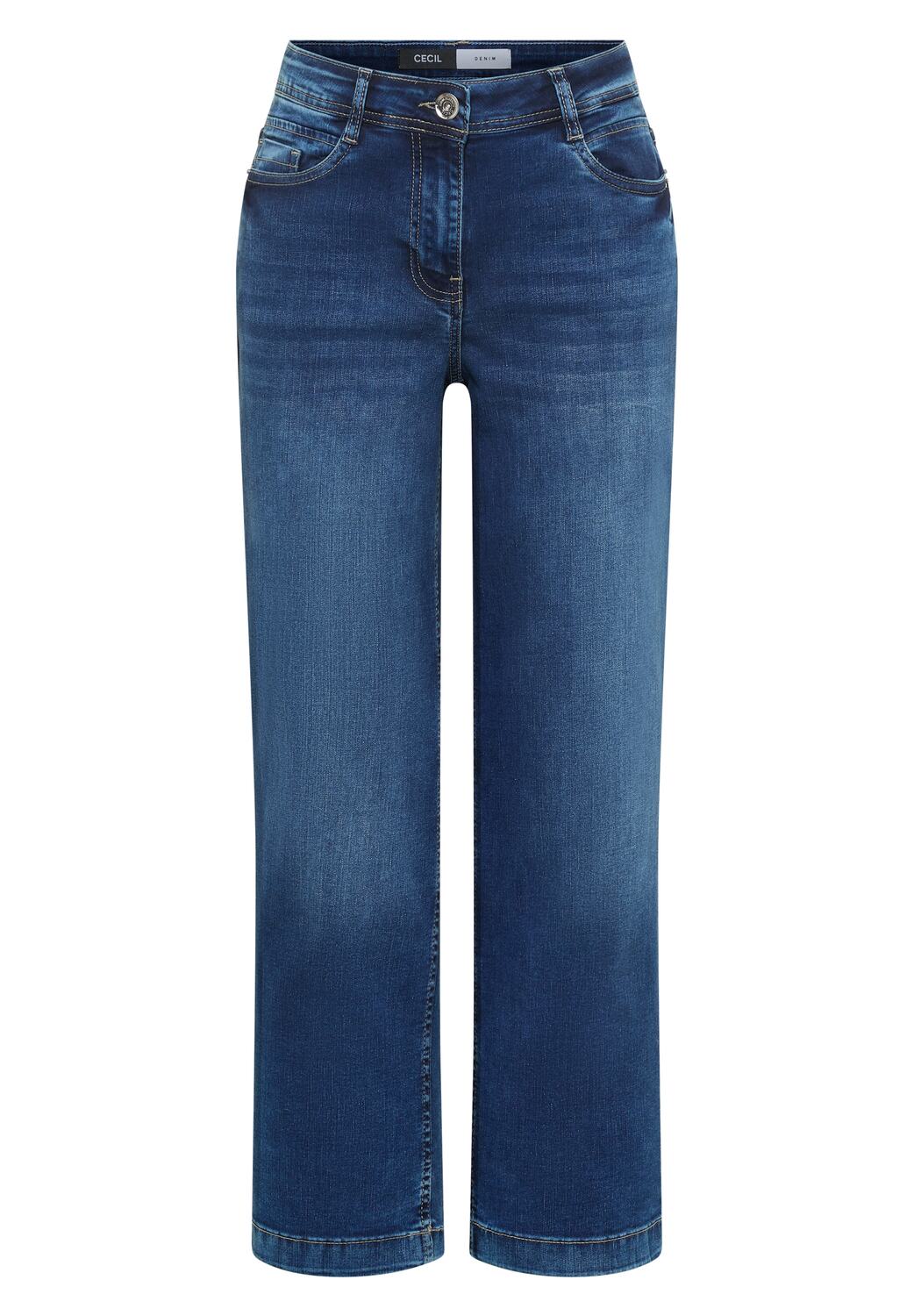 CECIL Джинсы с широкими штанинами в темно-синем цвете
CECIL Джинсы с широкими штанинами в темно-синем цвете