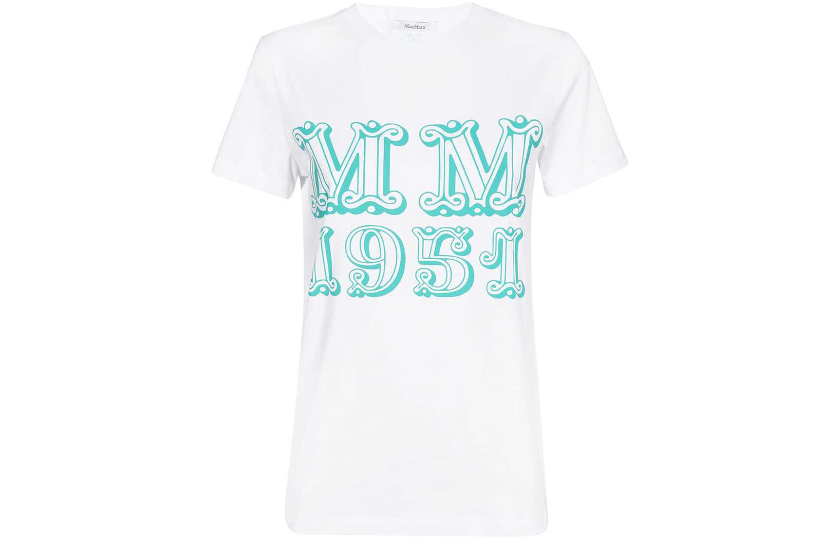 Футболка с логотипом MaxMara, белая
Футболка с логотипом MaxMara, белая