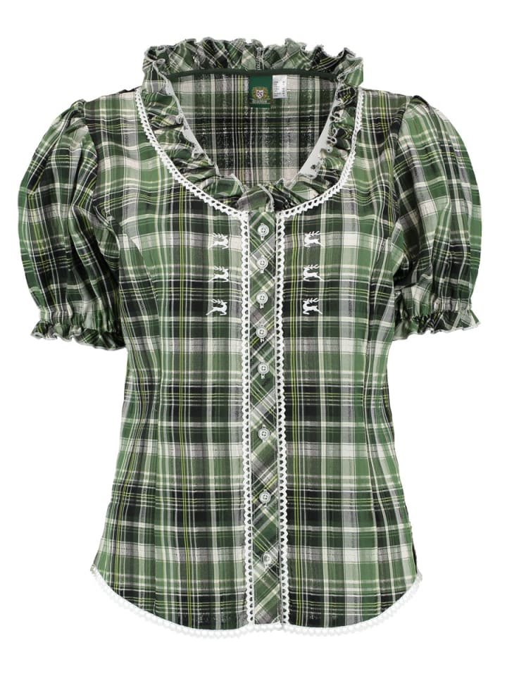 OS-Trachten Традиционная блузка Klosy традиционного зеленого цвета
OS-Trachten Традиционная блузка Klosy традиционного зеленого цвета