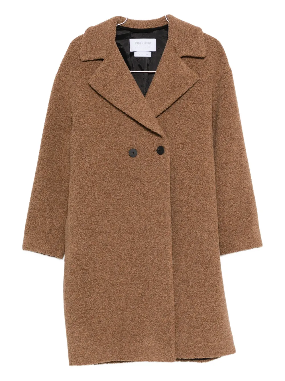 Двубортное пальто из букле Harris Wharf London, коричневый
Двубортное пальто из букле Harris Wharf London, коричневый